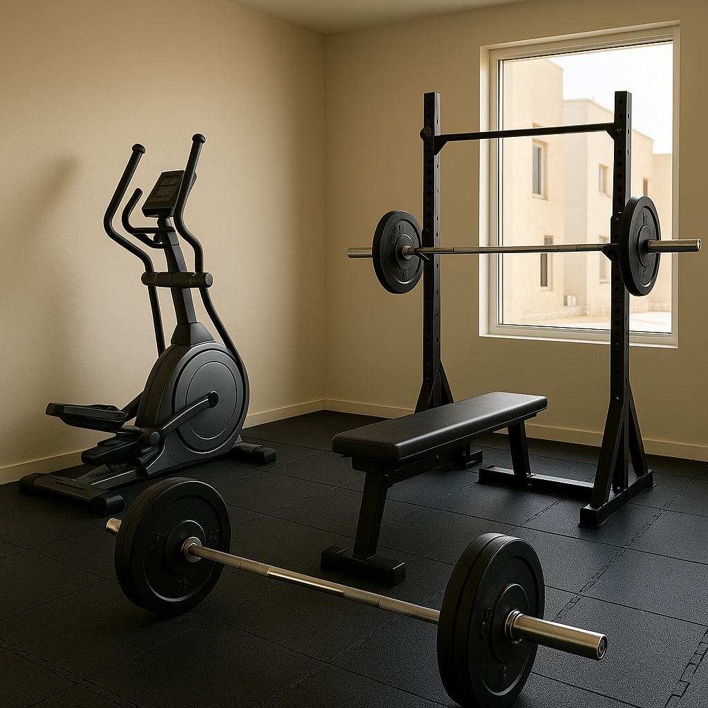 Beyond the Mat: Why Investing in High-Quality Rubber Flooring is a Game-Changer for Your Home Gym in Jeddah.