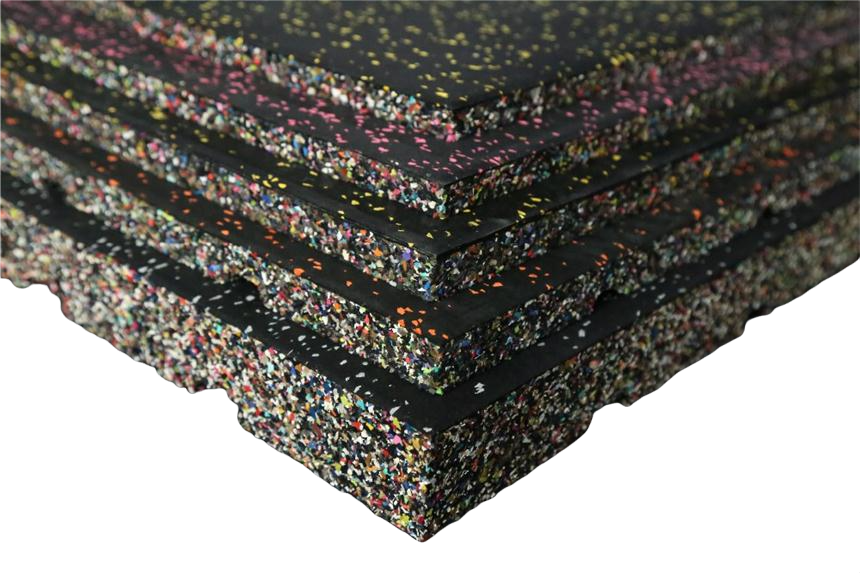 Anatomy Fitness Composite Rubber Tiles 50cm X 50cm X 20mm