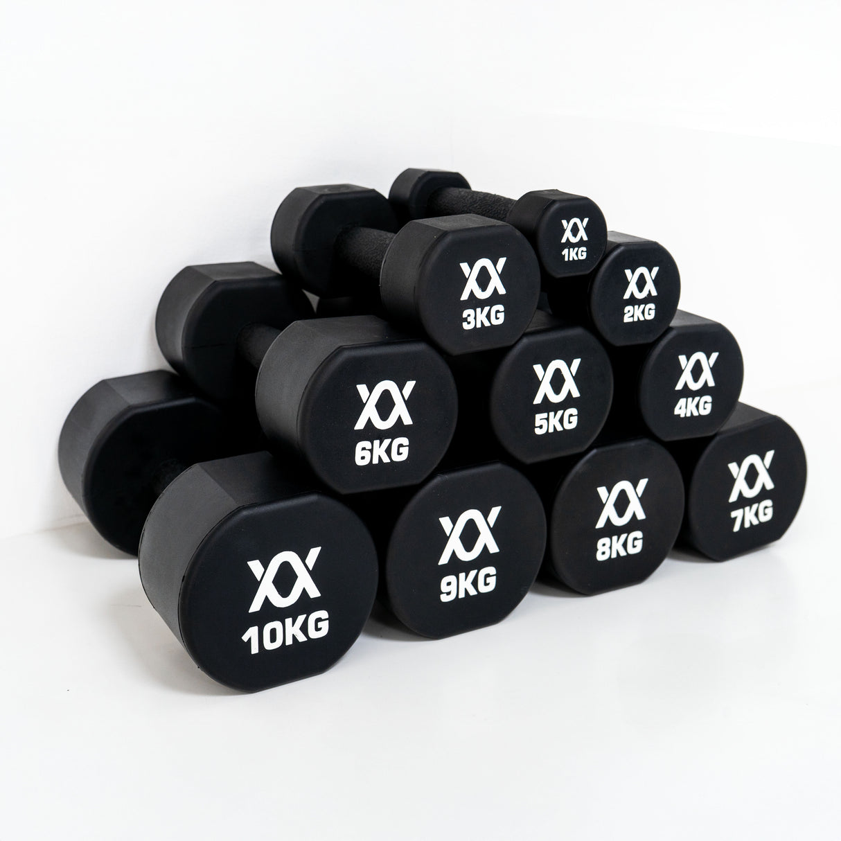 Anatomy TPU coated dumbbell 1-10kg set