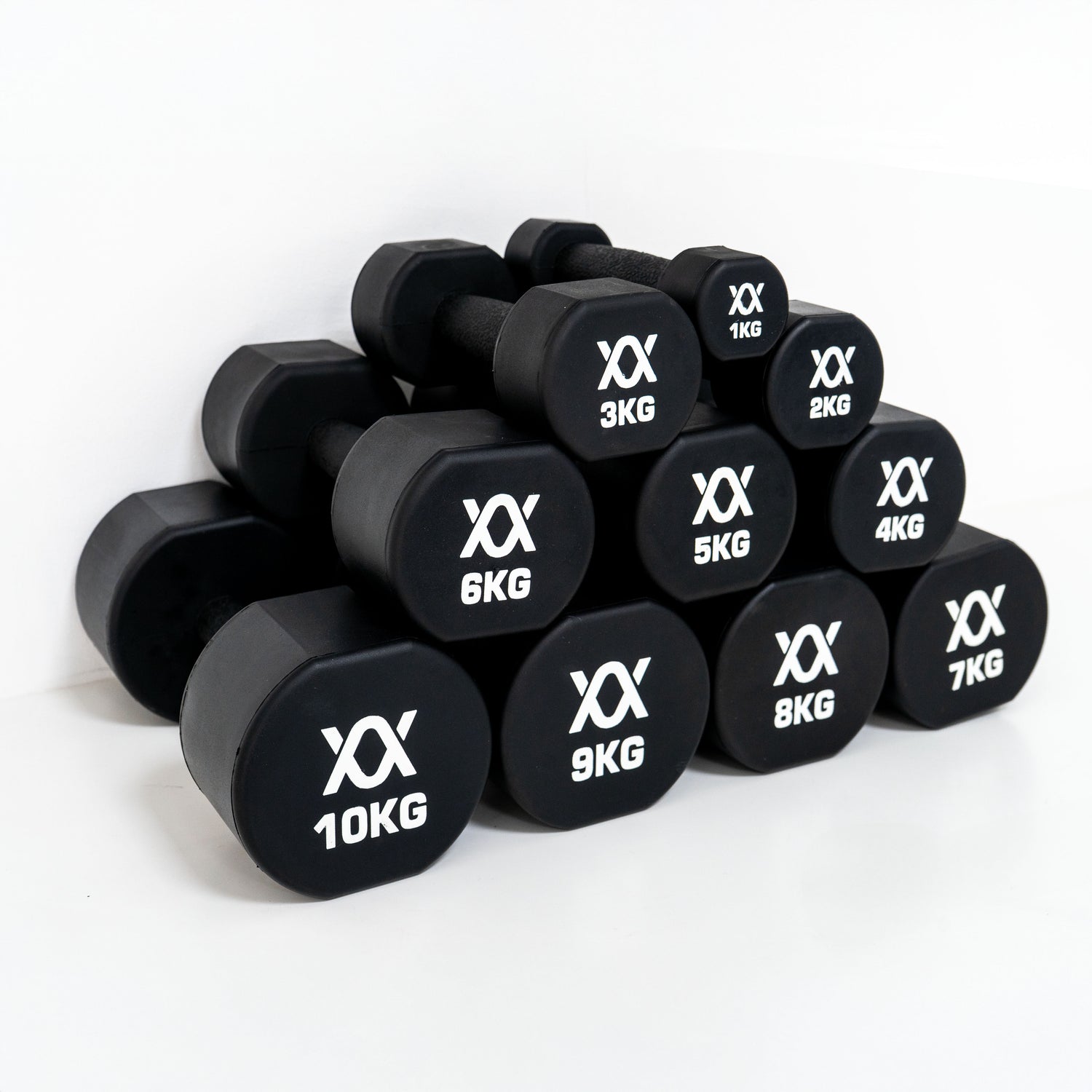 Anatomy TPU coated dumbbell 1-10kg set