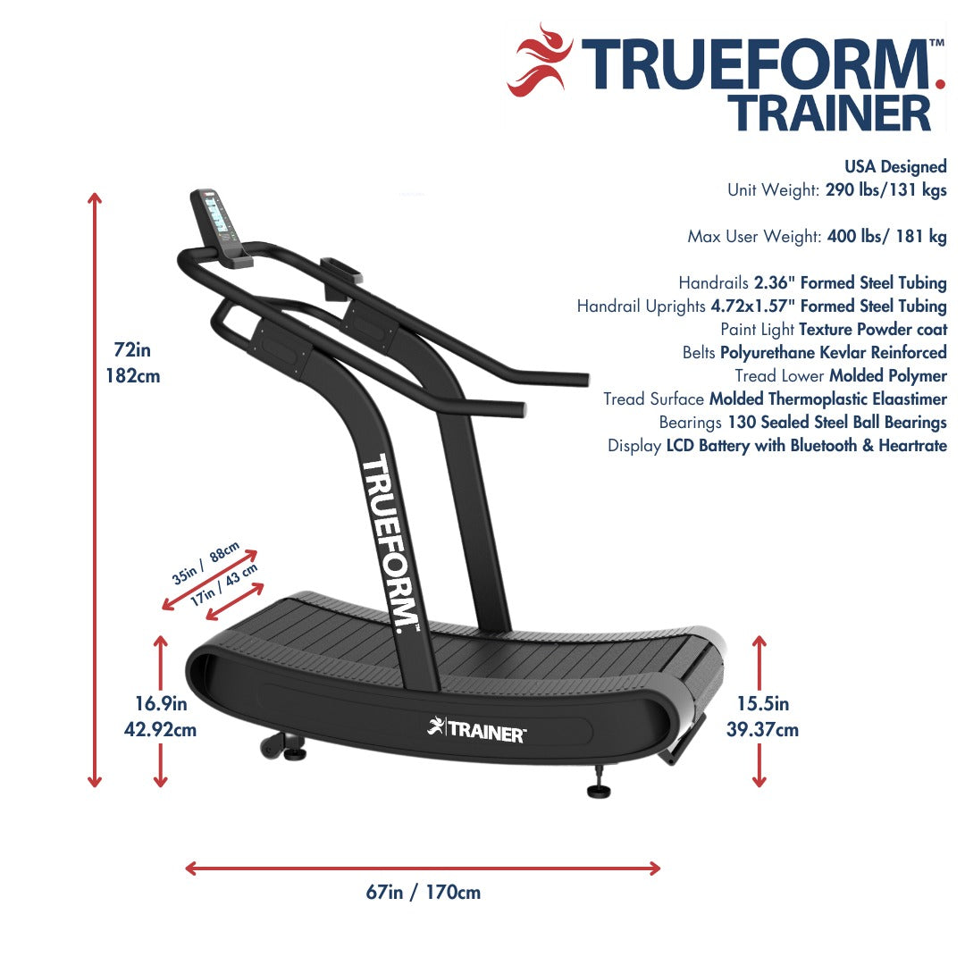 TRUEFORM TRAINER Curved Manual Treadmill