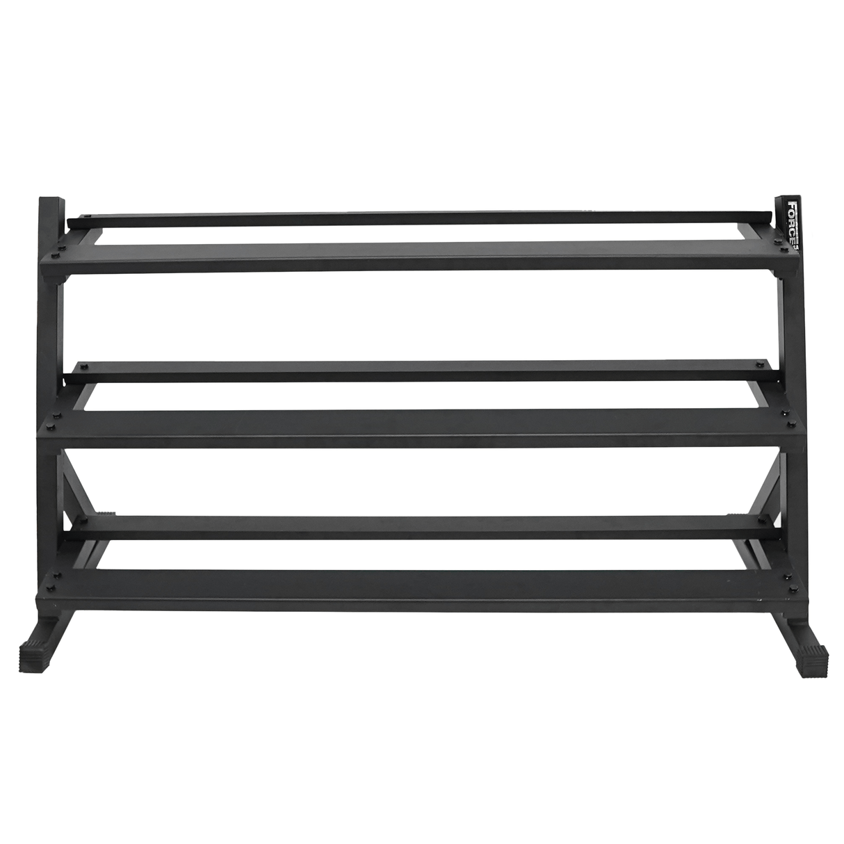 Force USA 3 Tier Rubber Hex Dumbbell Rack