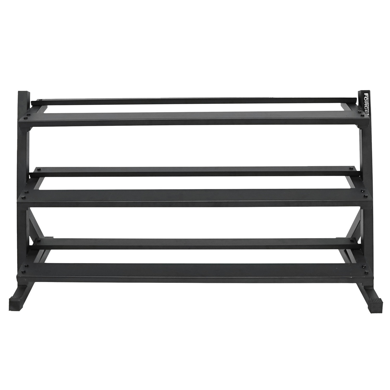 Force USA 3 Tier Rubber Hex Dumbbell Rack