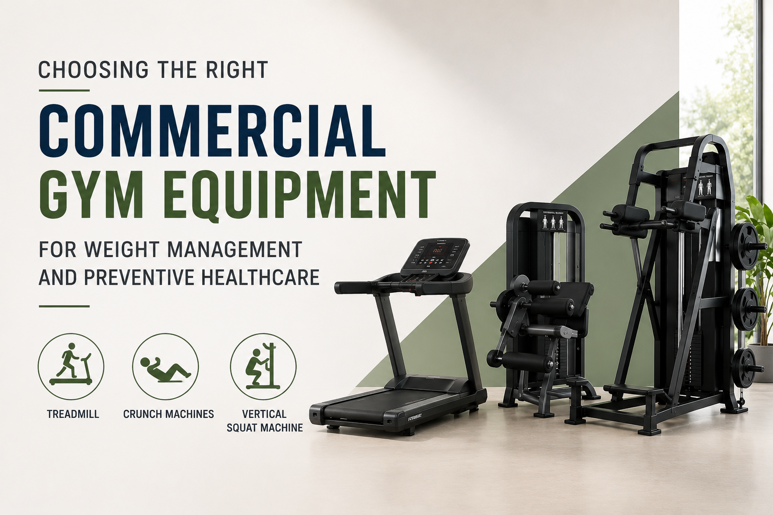 Choosing the Right Commercial Gym Equipment for Weight Management and Preventive Healthcare