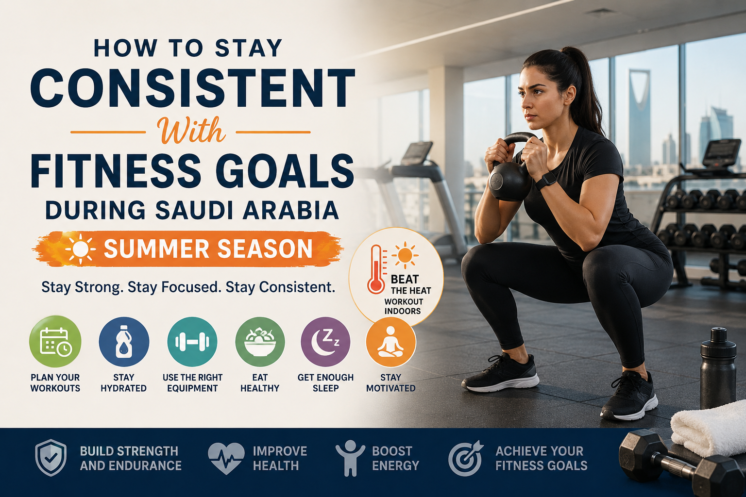 How to Stay Consistent With Fitness Goals During Saudi Arabia Summer Season