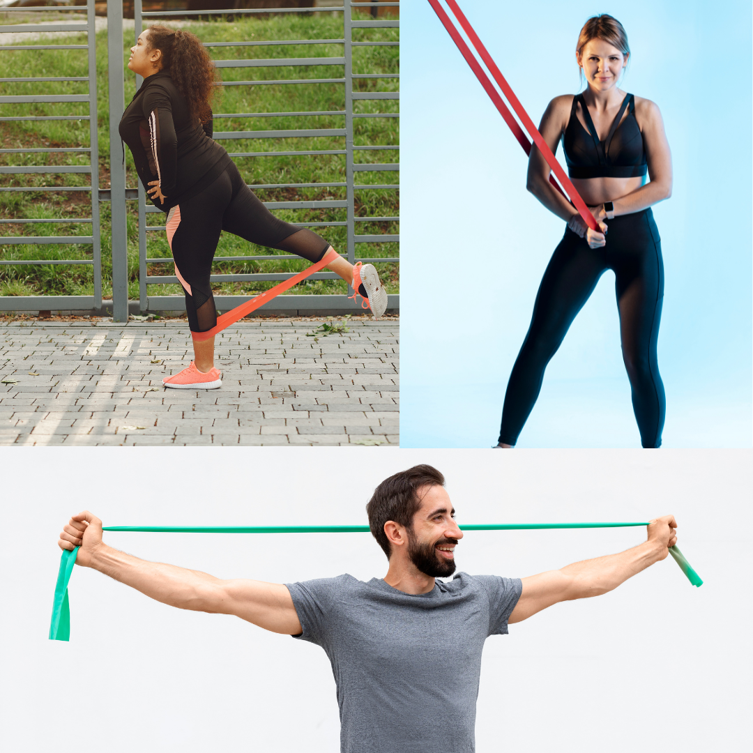 Resistance band exercises for sculpting muscles anywhere, anytime.