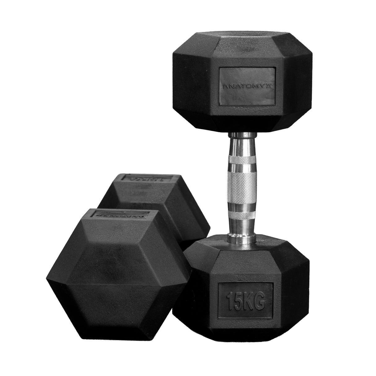 Anatomy Hex rubber coated dumbbell (Pair)