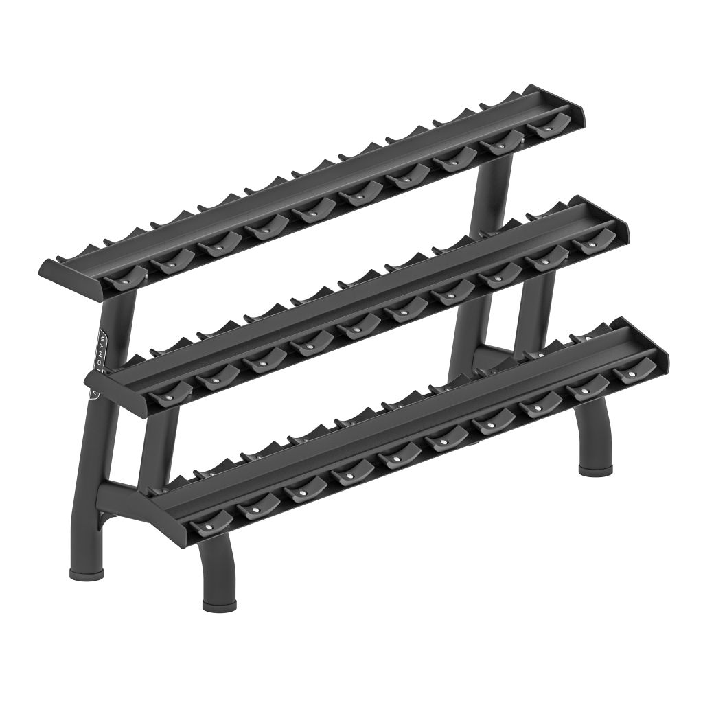 Anatomy Fitness Commercial 3-Tier 15-Pair Dumbbell Rack