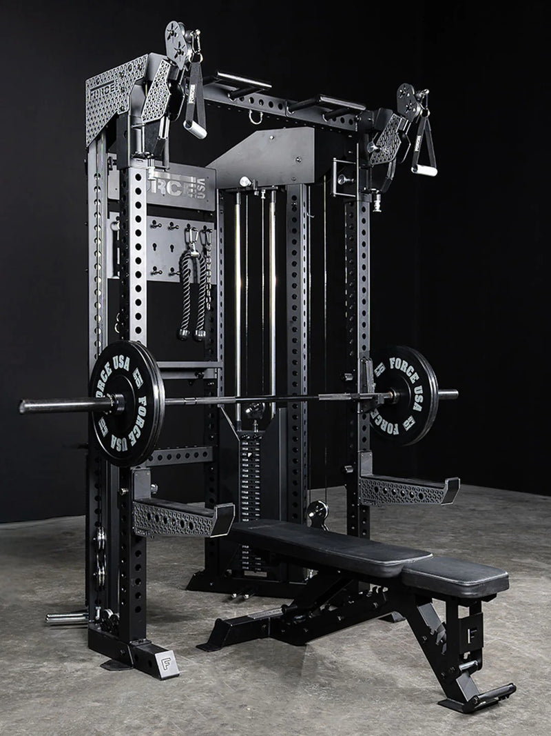Force USA Functional Trainer Rack Including J-Hooks & Spotter Arms