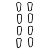Force USA Oval Black Carabiner (Set of 8)