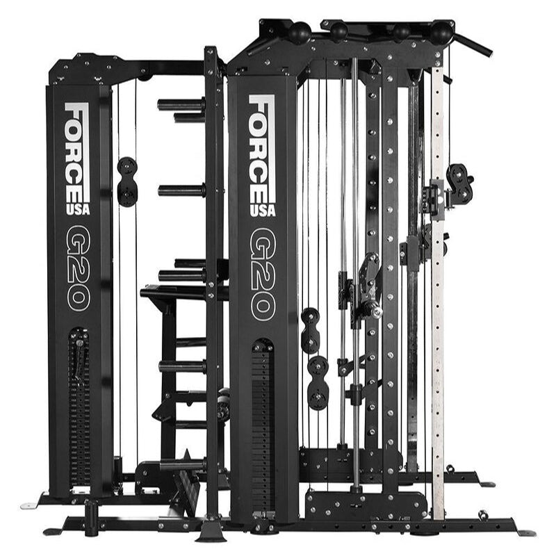 Force USA G20 PRO All-In-One Trainer with Lat Row Station Upgrade& Leg Curl Leg Extension
