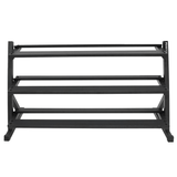 Force USA 3 Tier Rubber Hex Dumbbell Rack